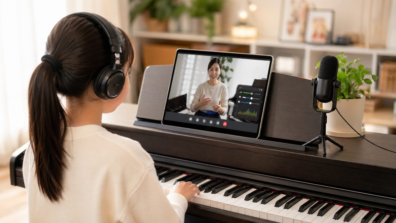 Google Meetでピアノレッスンの音質を整える基本設定｜先生にも生徒にも届きやすい環境を作ろう