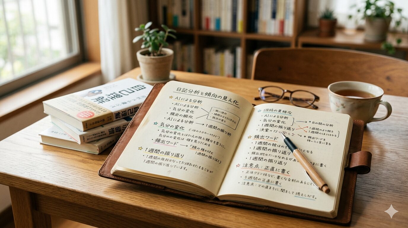 AI日記分析で自分の傾向を見える化する方法｜書き方から注意点まで解説